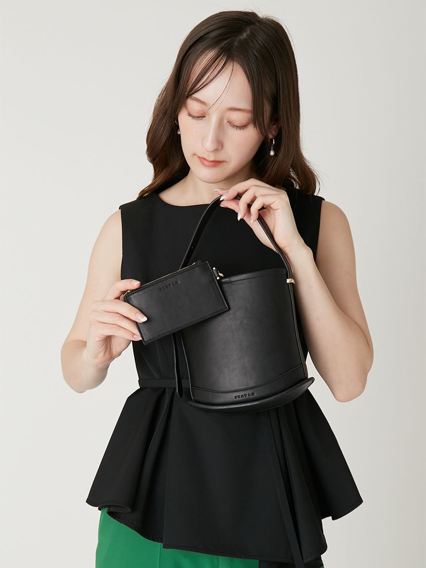 FRAY I.D「カーブラインミニバスケットバッグ」|ハンドバッグ|