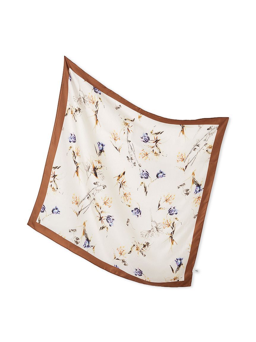 FRAY I.D「サテンシルクフラワースカーフ」|バンダナ・スカーフ|BRW