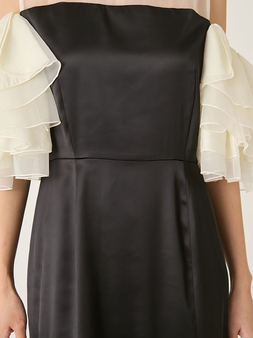 FRAY I.D「ラッフルスリーブドレス」|ドレス|