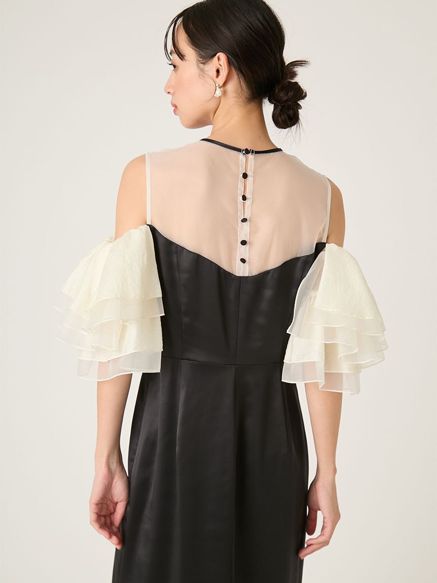 FRAY I.D「ラッフルスリーブドレス」|ドレス|