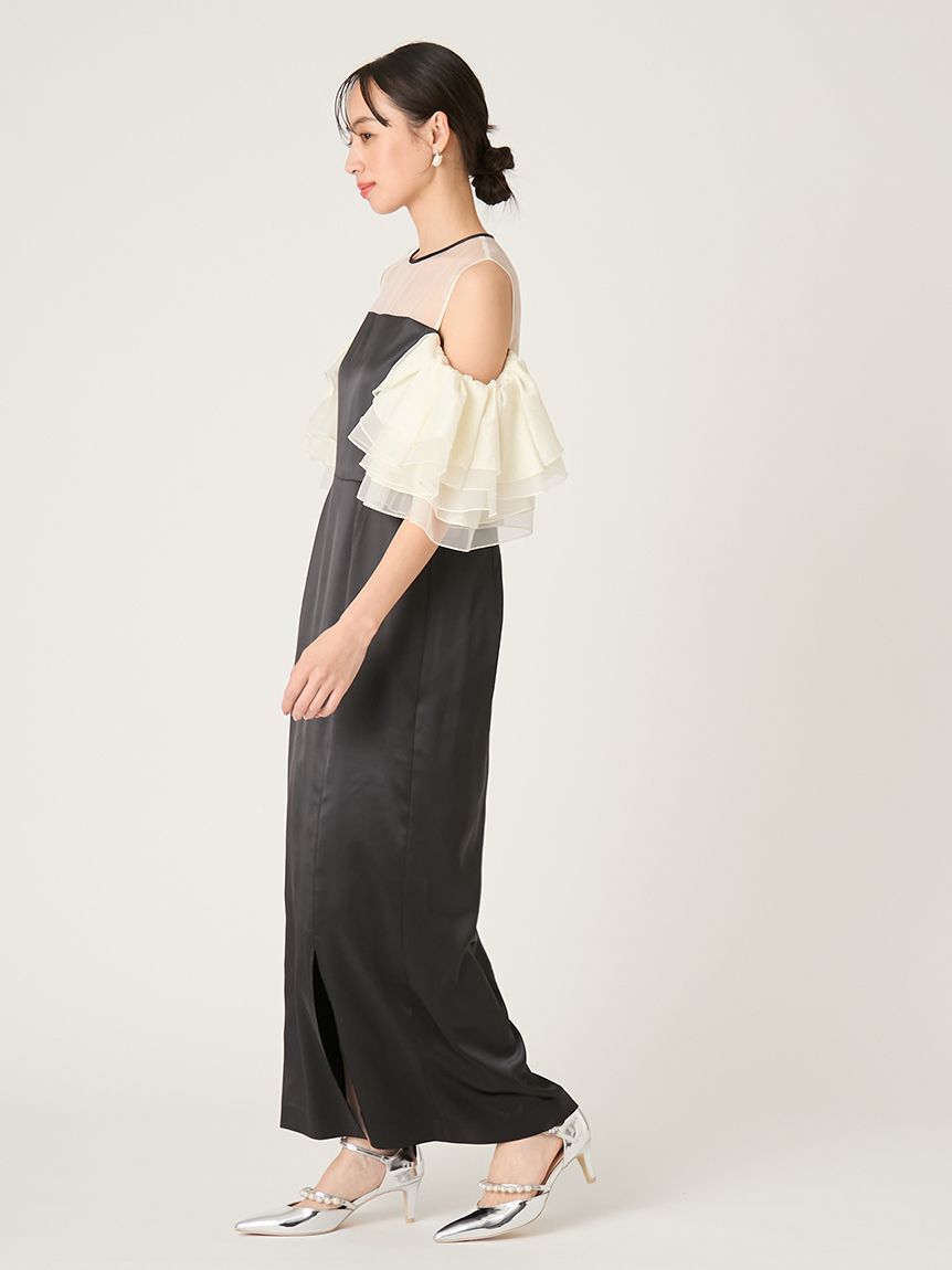 FRAY I.D「ラッフルスリーブドレス」|ドレス|