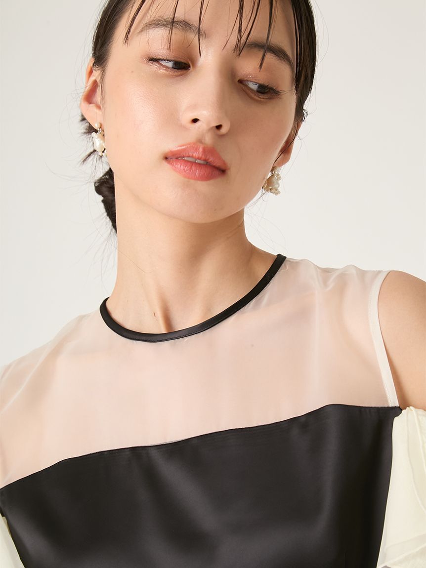 FRAY I.D「ラッフルスリーブドレス」|ドレス|