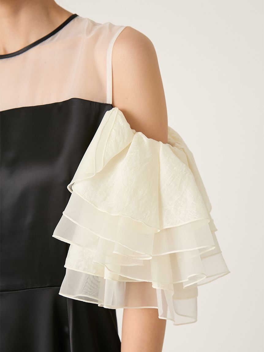 FRAY I.D「ラッフルスリーブドレス」|ドレス|