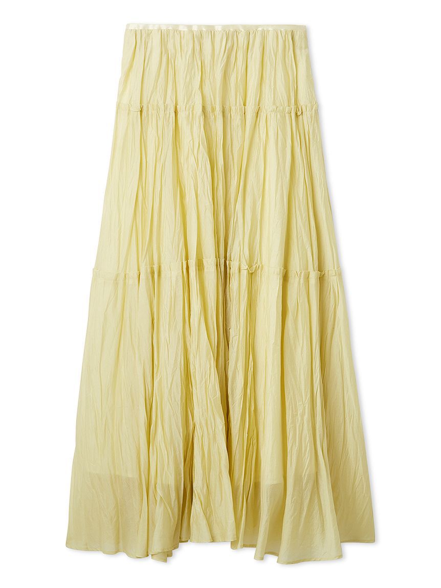 FRAY I.D「セミシアーティアードスカート」|スカート|YEL