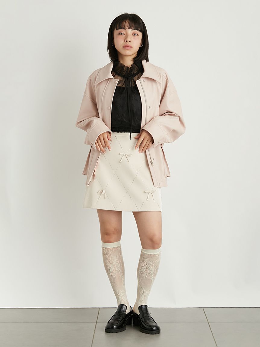 LILY BROWN「シアーレースハイソックス」|ソックス|