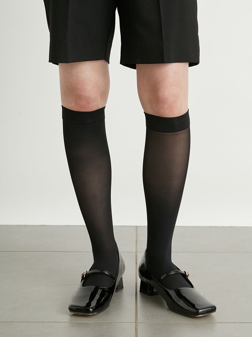 LILY BROWN「シアーレースハイソックス」|ソックス|