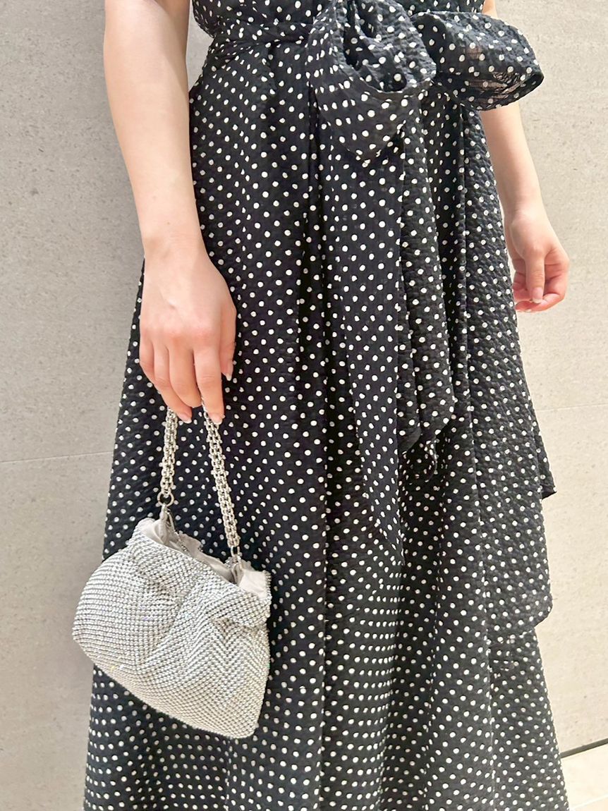 LILY BROWN「ラッフルフリルティアードシャツワンピース」|ワンピース|