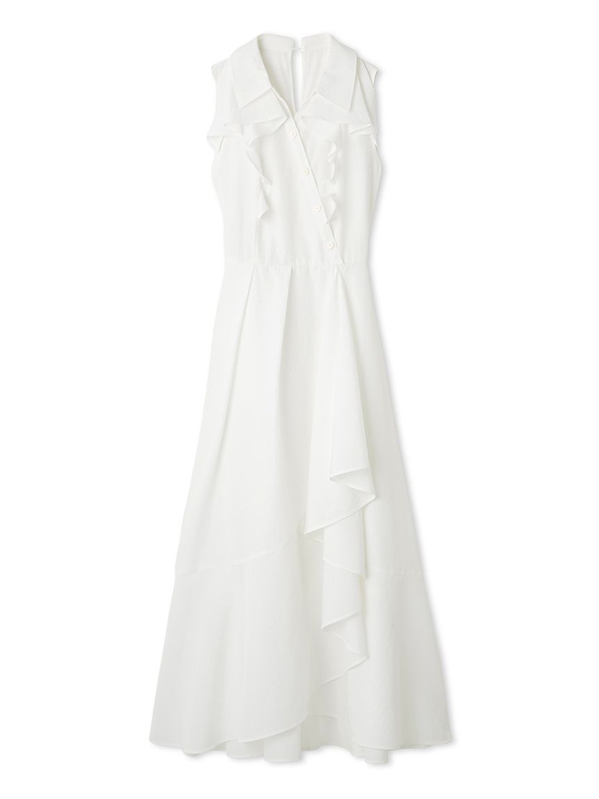 LILY BROWN「ラッフルフリルティアードシャツワンピース」|ワンピース|