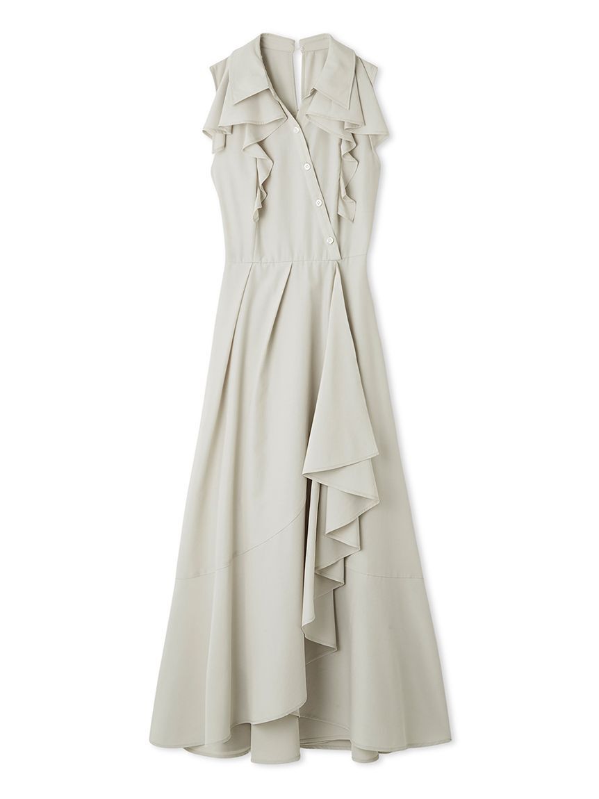 LILY BROWN「ラッフルフリルティアードシャツワンピース」|ワンピース|