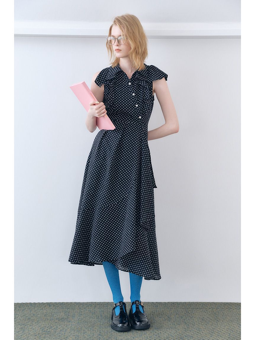 LILY BROWN「ラッフルフリルティアードシャツワンピース」|ワンピース|DOT