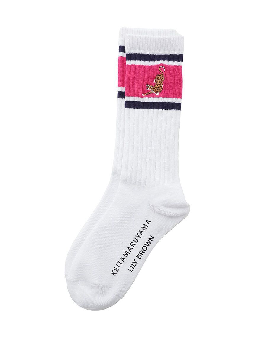 LILY BROWN「【LILY BROWN&times;KEITA MARUYAMA】モチーフエンブロイダリーラインソックス」|ソックス|