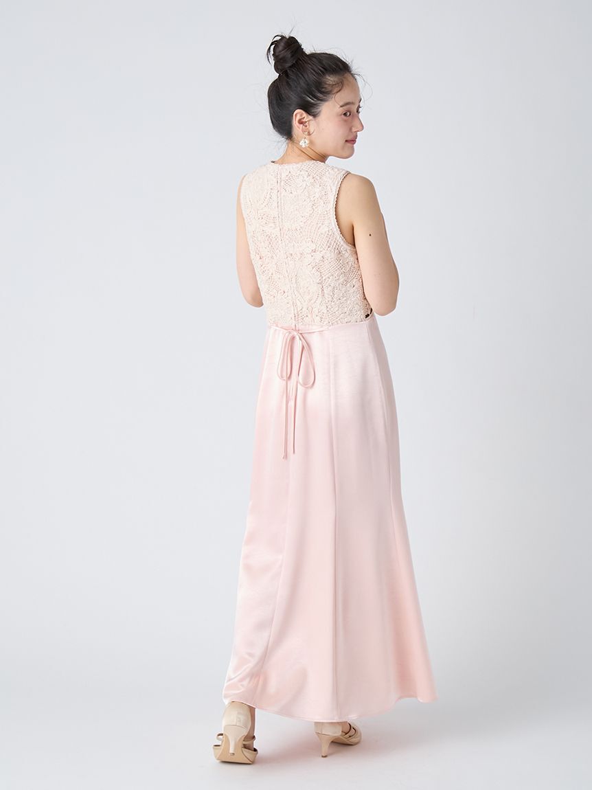 LILY BROWN「エンブロイダリーヴィンテージサテンドレス」|ドレス|