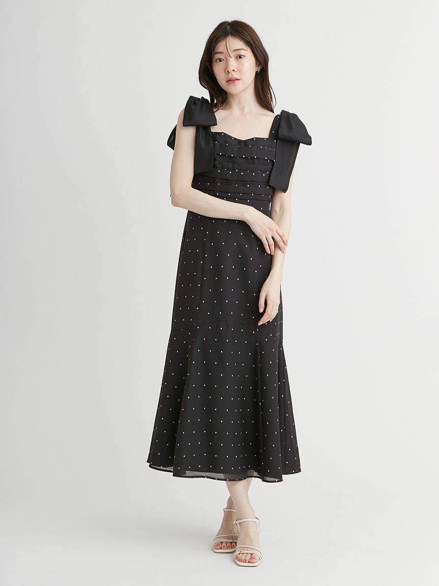 CELFORD「【CELFORD&times;MIKA】ショルダーリボン2wayワンピース」|ワンピース|