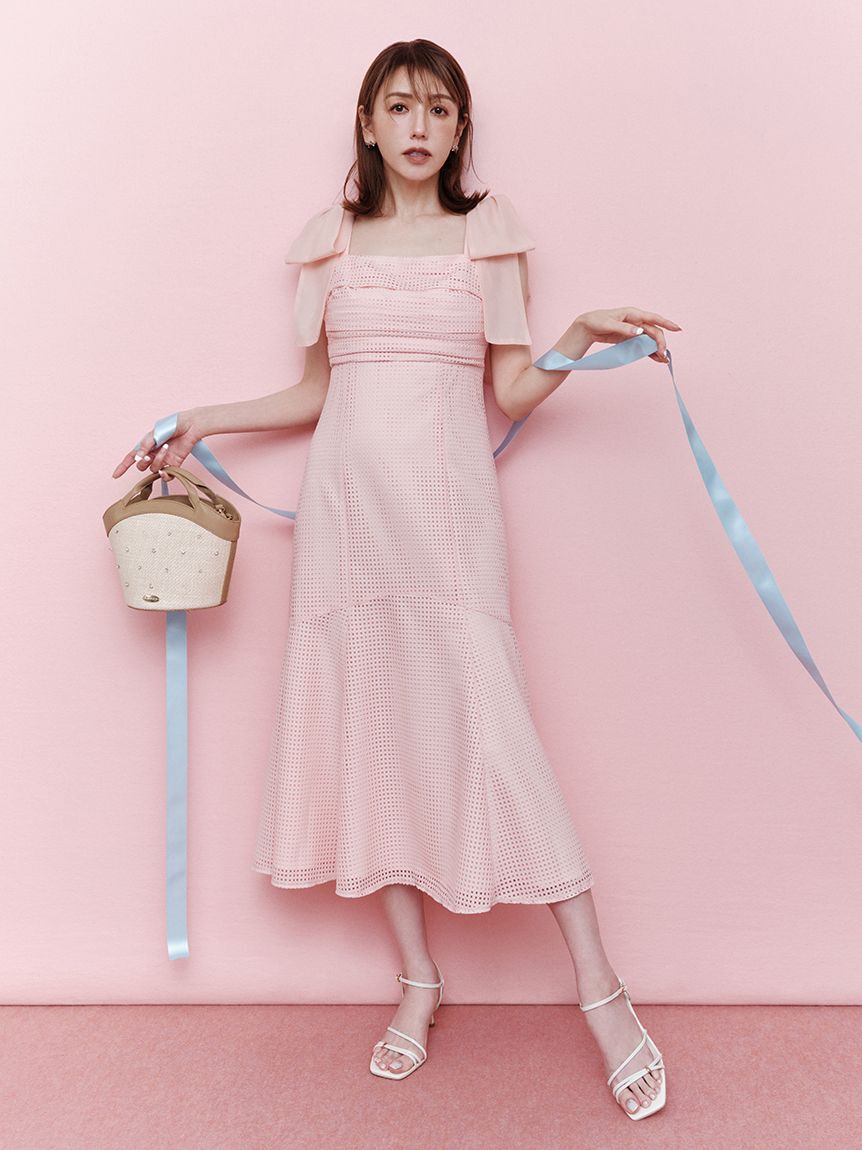 CELFORD「【CELFORD&times;MIKA】ショルダーリボン2wayワンピース」|ワンピース|