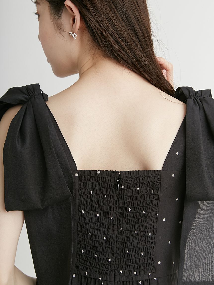 CELFORD「【CELFORD&times;MIKA】ショルダーリボン2wayワンピース」|ワンピース|