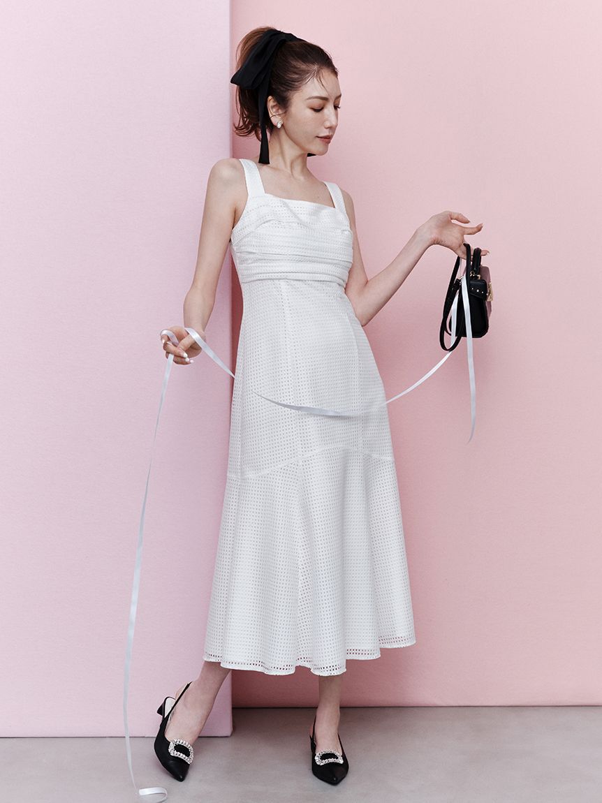 CELFORD「【CELFORD&times;MIKA】ショルダーリボン2wayワンピース」|ワンピース|