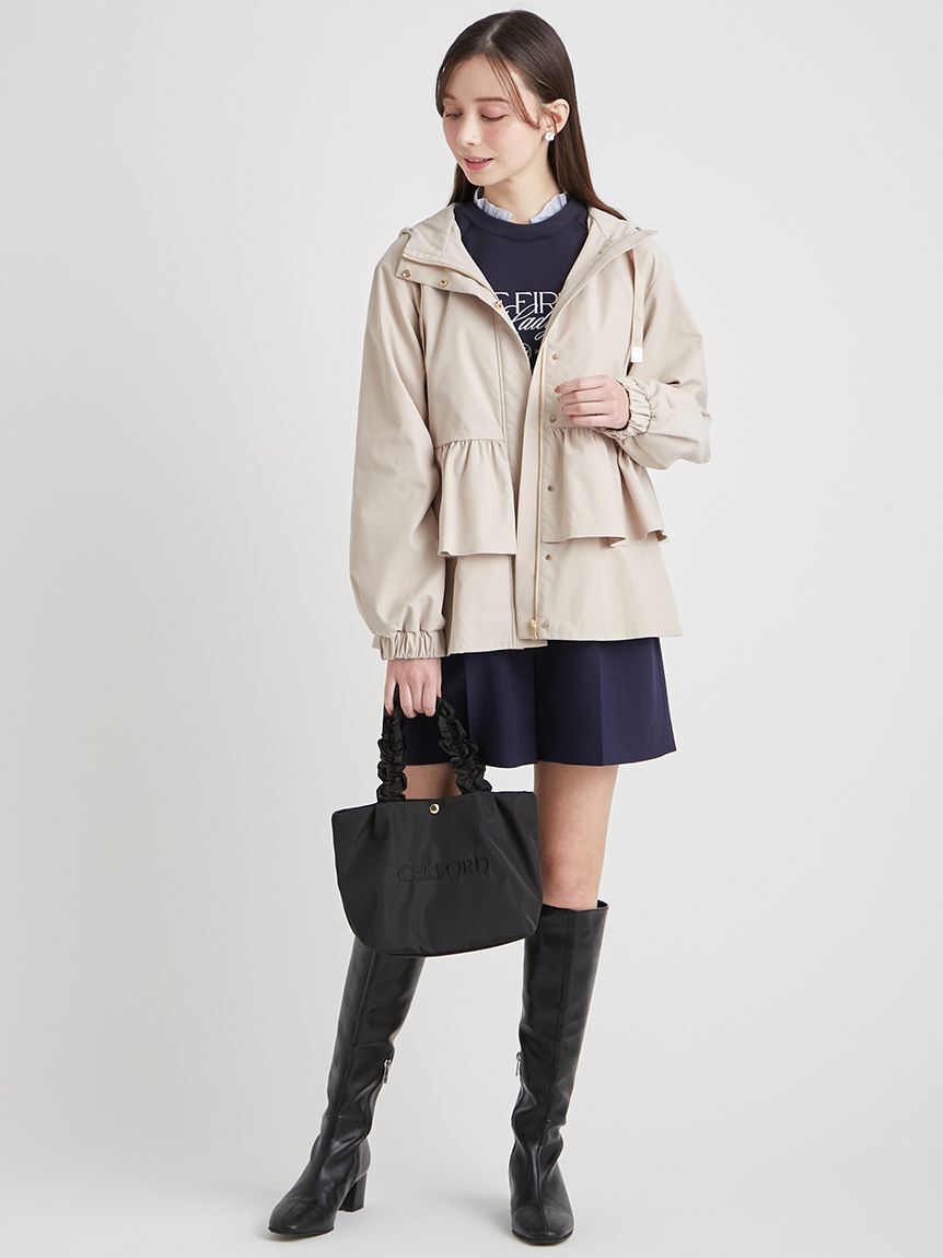 CELFORD「【UVカット】ティアードフリル撥水ブルゾン」|ブルゾン・スタジャン|