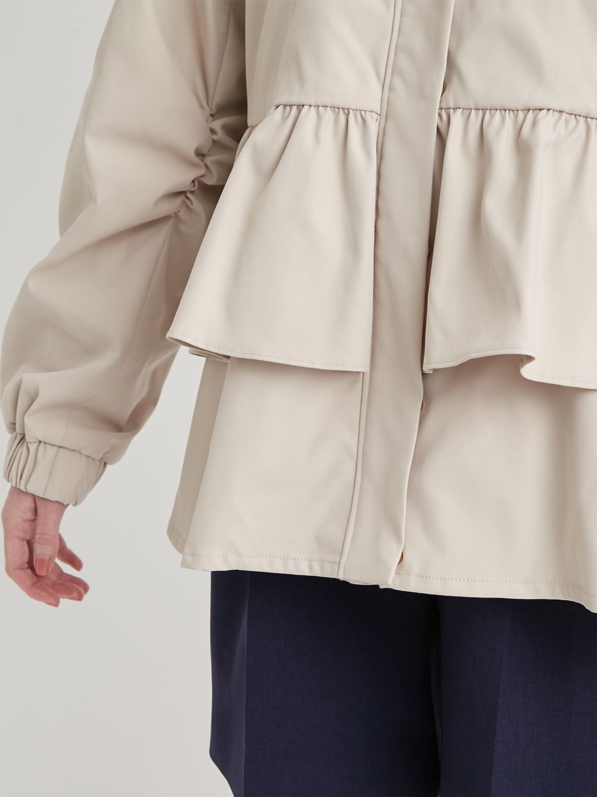 CELFORD「【UVカット】ティアードフリル撥水ブルゾン」|ブルゾン・スタジャン|