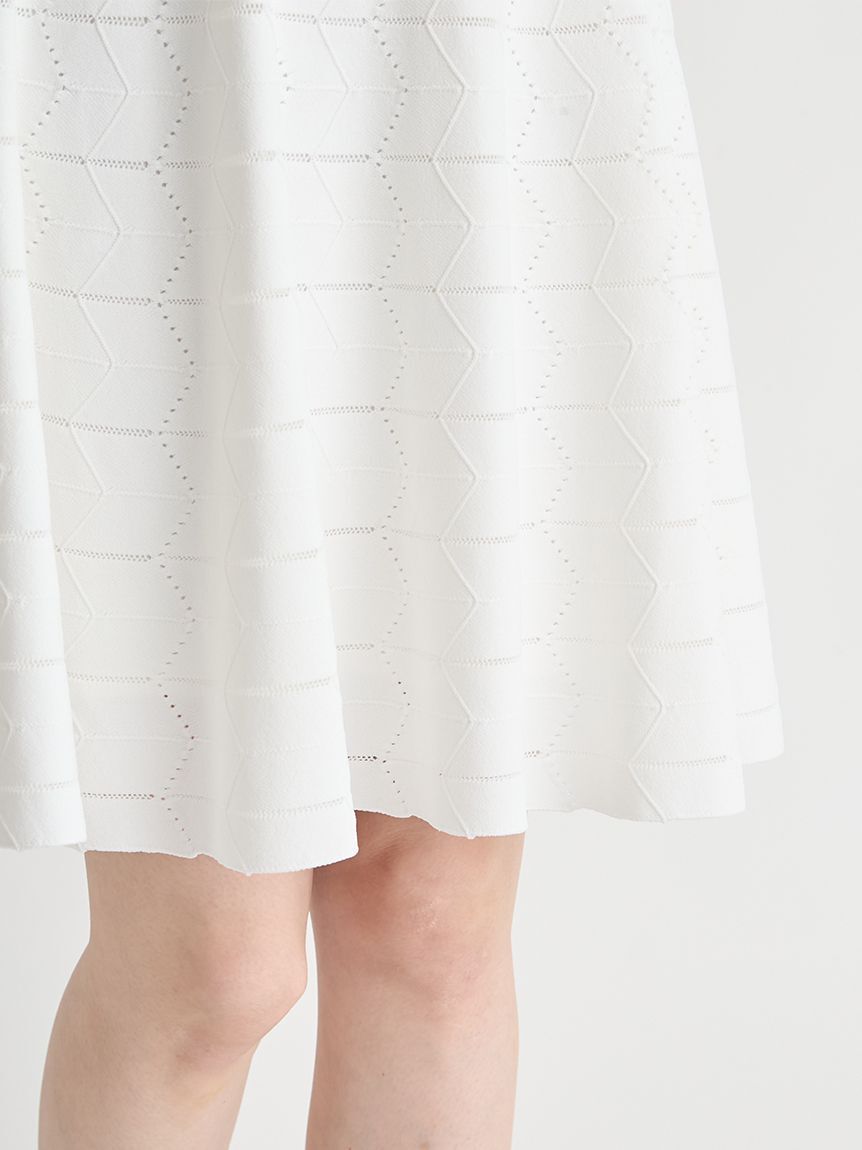 CELFORD「【洗える】アイレット柄ミニワンピース」|ワンピース|