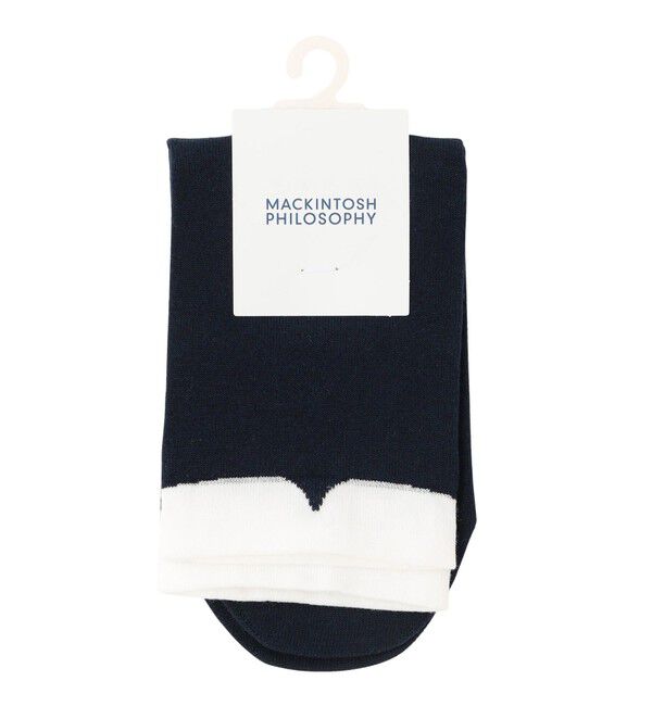 MACKINTOSH PHILOSOPHY「Cleric Collar ソックス」|ソックス|ネイビー