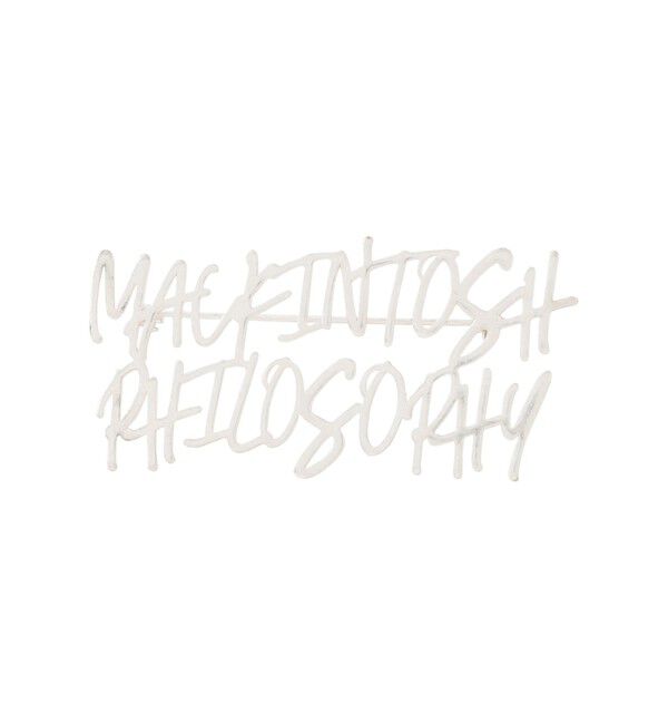 MACKINTOSH PHILOSOPHY「ライティングロゴブローチ」|ブローチ・コサージュ|シルバー