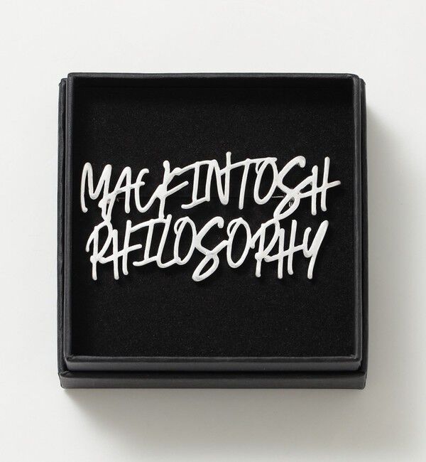 MACKINTOSH PHILOSOPHY「ライティングロゴブローチ」|ブローチ・コサージュ|
