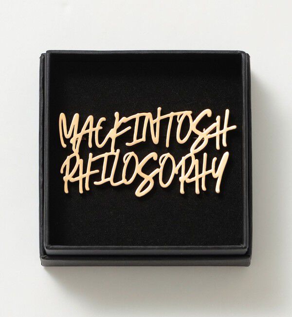 MACKINTOSH PHILOSOPHY「ライティングロゴブローチ」|ブローチ・コサージュ|