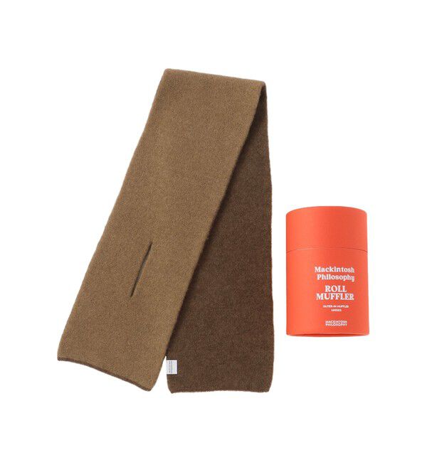 MACKINTOSH PHILOSOPHY「ロールマフラー」|マフラー|キャメル