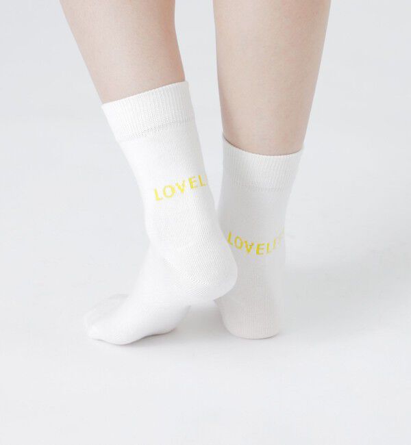  「25AW EXCLUSIVE!!【Tabio/タビオ】「LOVELESS」ロゴソックス レディース」|ソックス|