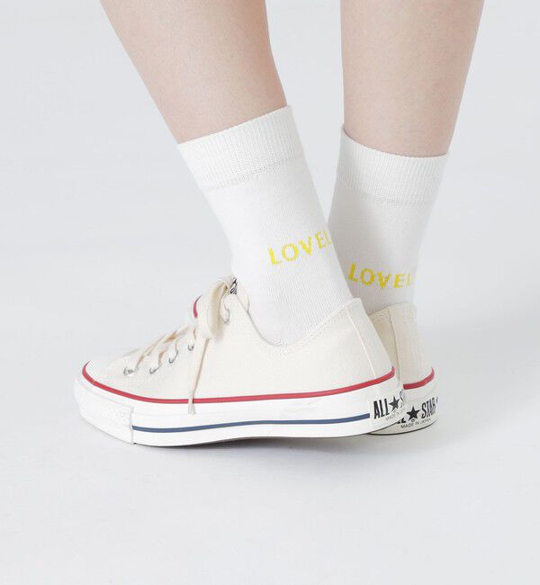  「25AW EXCLUSIVE!!【Tabio/タビオ】「LOVELESS」ロゴソックス レディース」|ソックス|