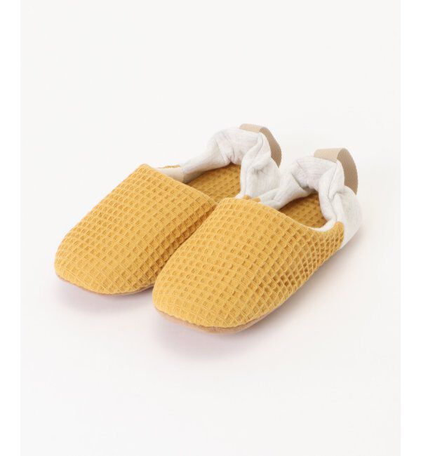 TOKYO DESIGN CHANNEL「YORI ワッフルかかとリボンバブーシュ M」|ルームシューズ|