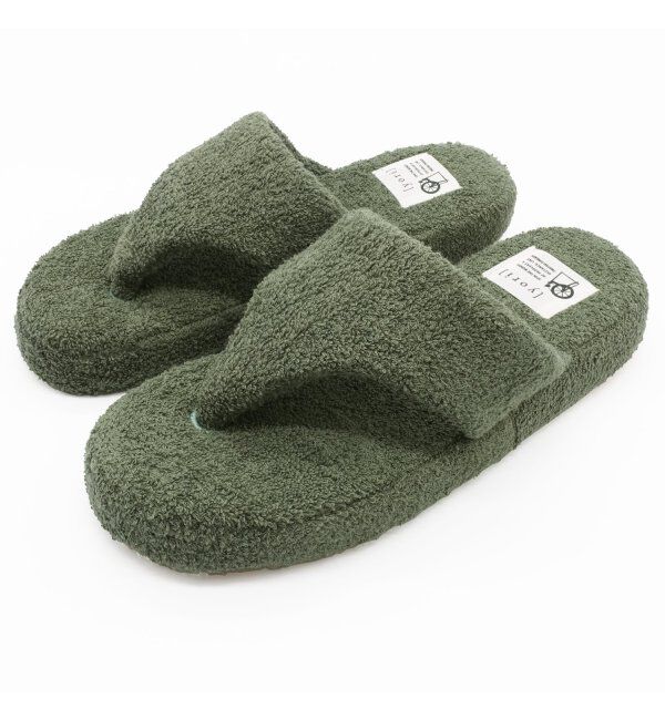 TOKYO DESIGN CHANNEL「yori パイルトングスリッパ L」|ルームシューズ|グリーン