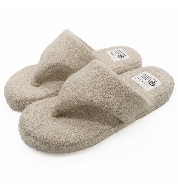 TOKYO DESIGN CHANNEL「yori パイルトングスリッパ L」|ルームシューズ|ベージュ