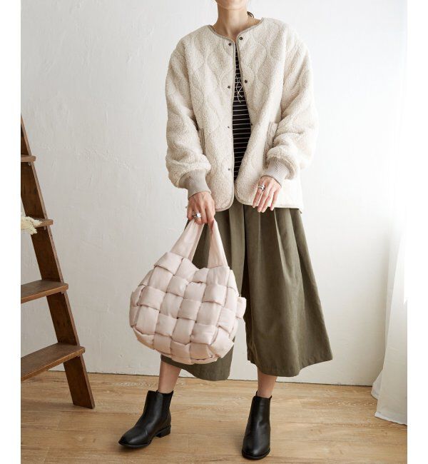 ikka「【撥水】2WAYボアキルトブルゾン」|ブルゾン・スタジャン|