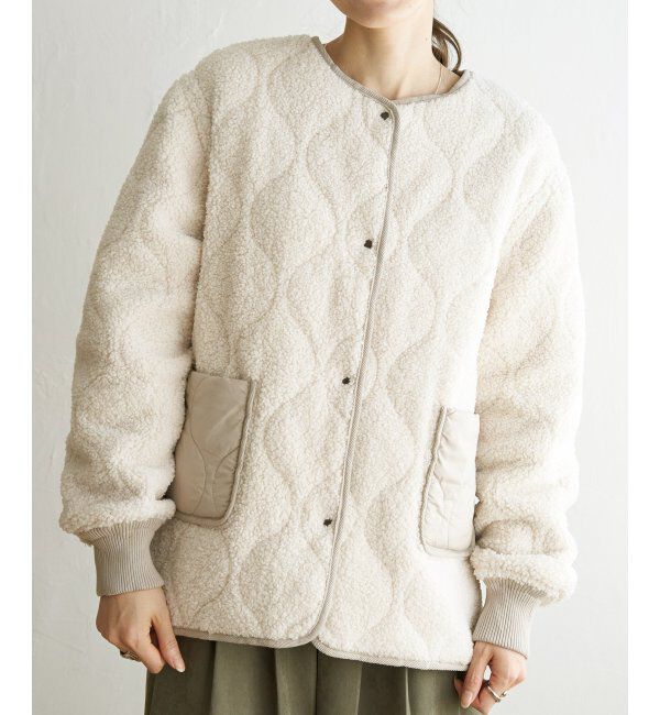 ikka「【撥水】2WAYボアキルトブルゾン」|ブルゾン・スタジャン|