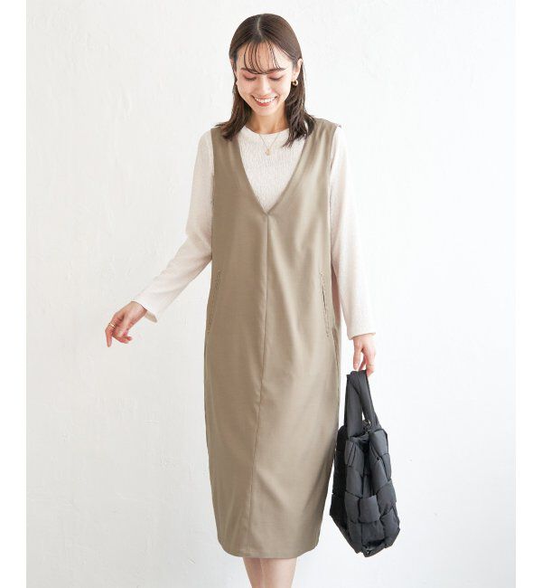 ikka「【2点セット】ジャンパースカートセット」|ワンピース|