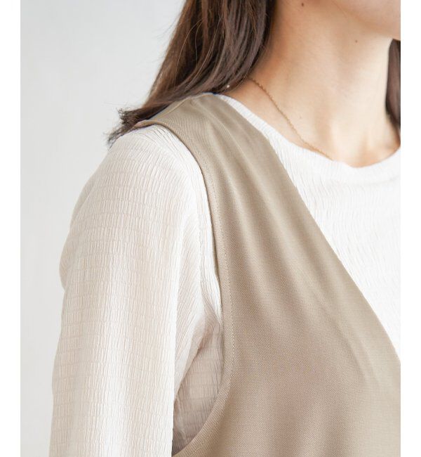 ikka「【2点セット】ジャンパースカートセット」|ワンピース|