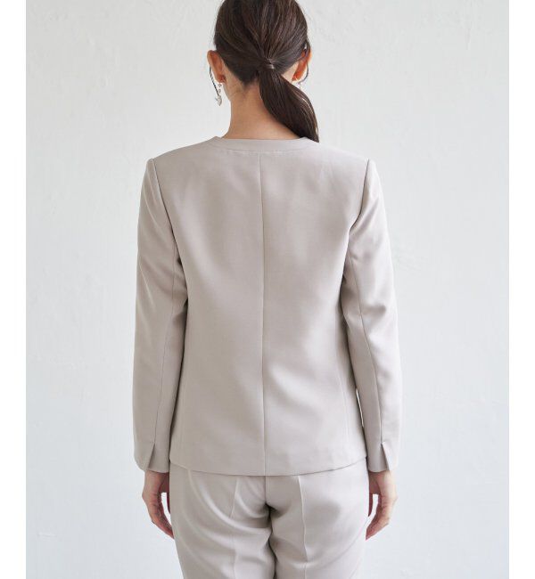 IKKA LOUNGE「【洗濯機で洗える／セットアップ対応】ウォッシャブルVネックジャケット」|その他|