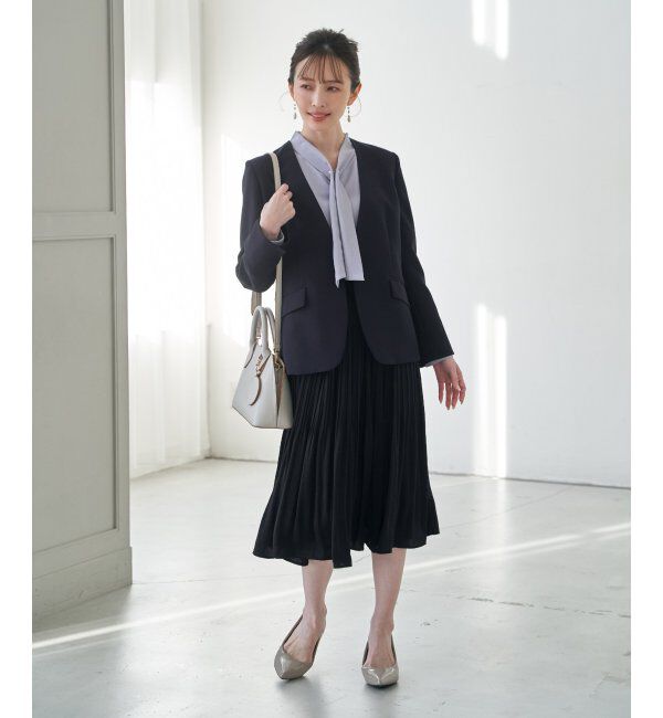 IKKA LOUNGE「【洗濯機で洗える／セットアップ対応】ウォッシャブルVネックジャケット」|その他|