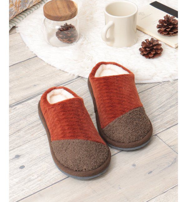 Lbc with Life「コンビチャールススリッパ」|ルームシューズ|ワイン