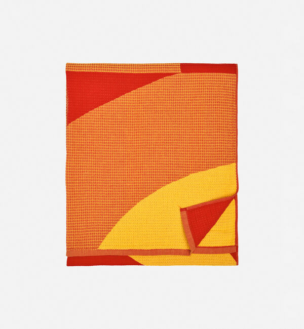 Marimekko「Savanni ビーチタオル」|タオル|イエロー&times;レッド