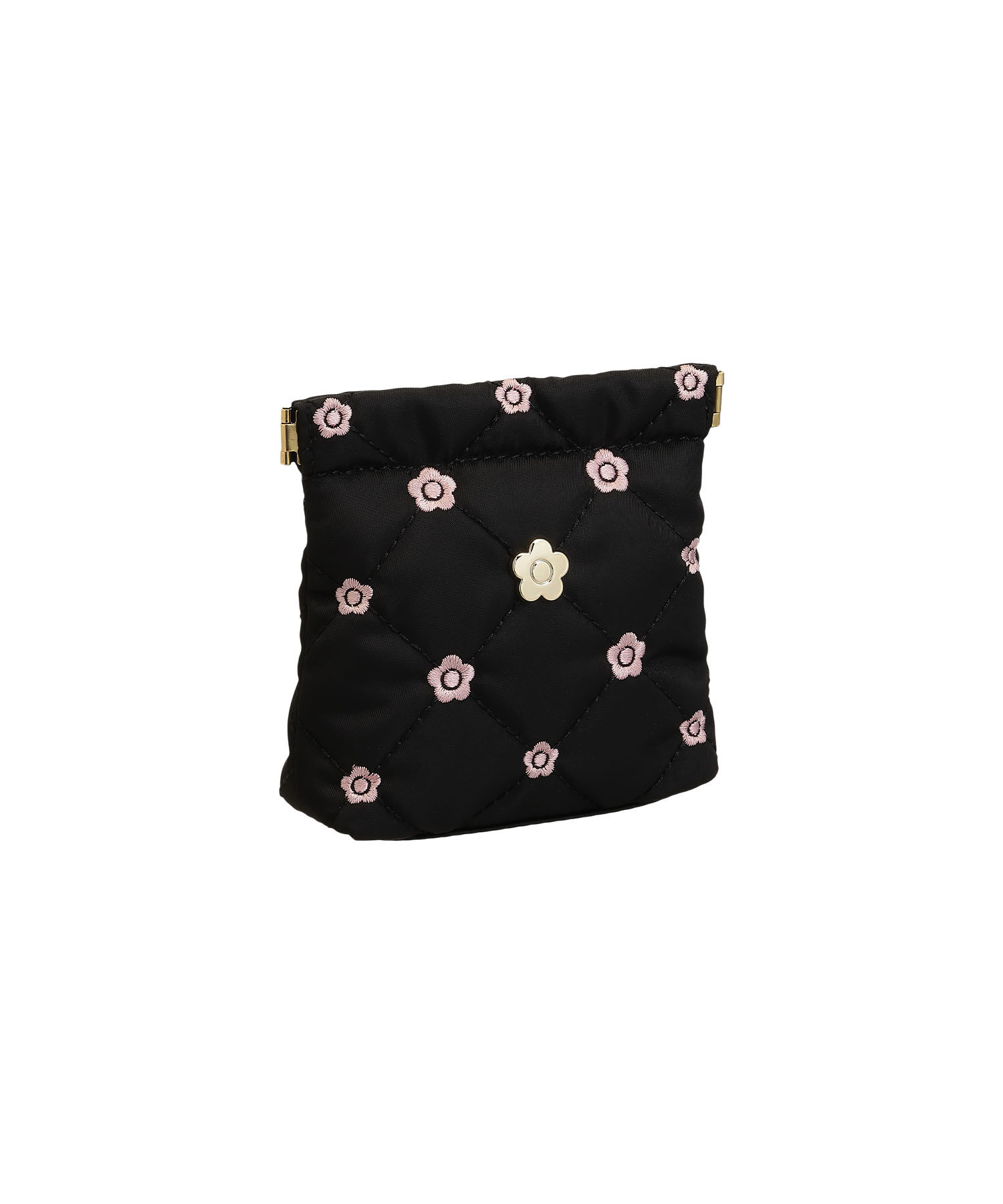 MARY QUANT「キルトデイジー刺繍 バネクチポーチ」|ポーチ|