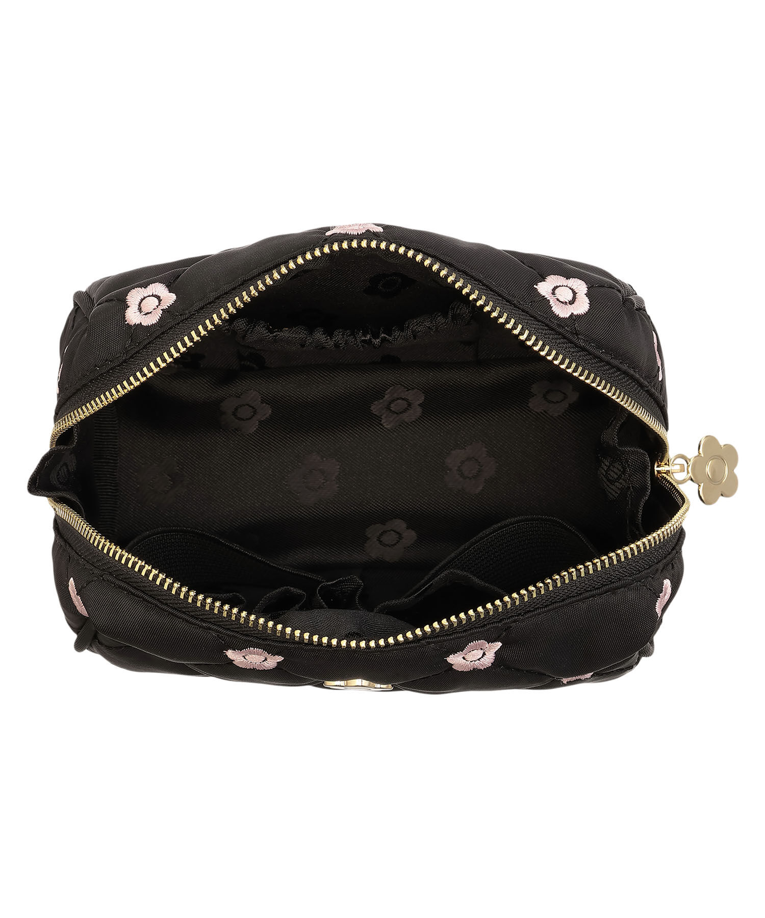 MARY QUANT「キルトデイジー刺繍 オーバルポーチ」|ポーチ|