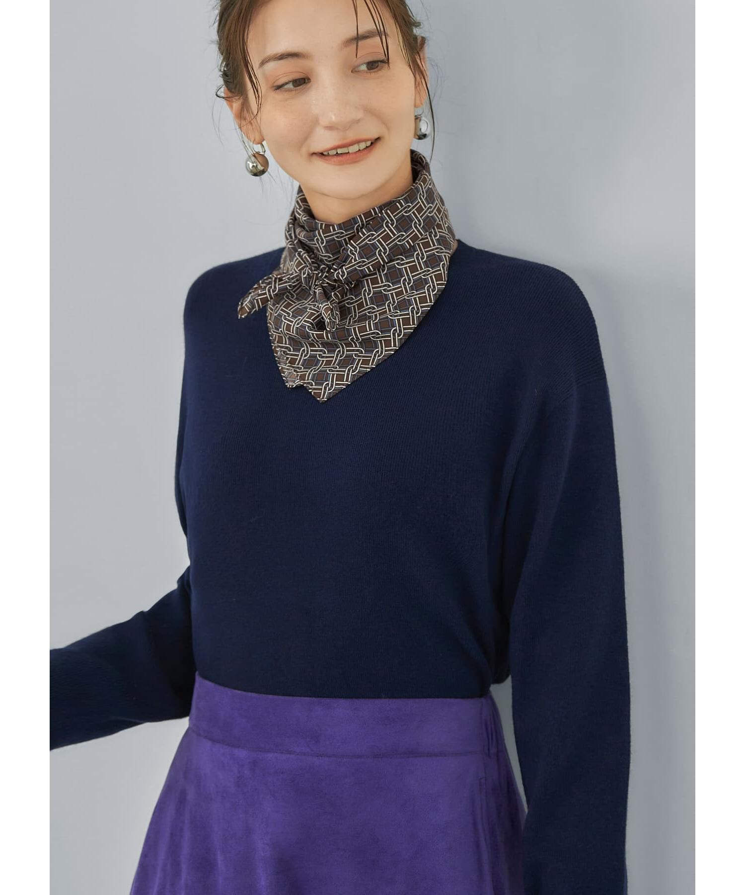 STYLE DELI「70cm正方形スカーフ／スクエアチェーン」|バンダナ・スカーフ|