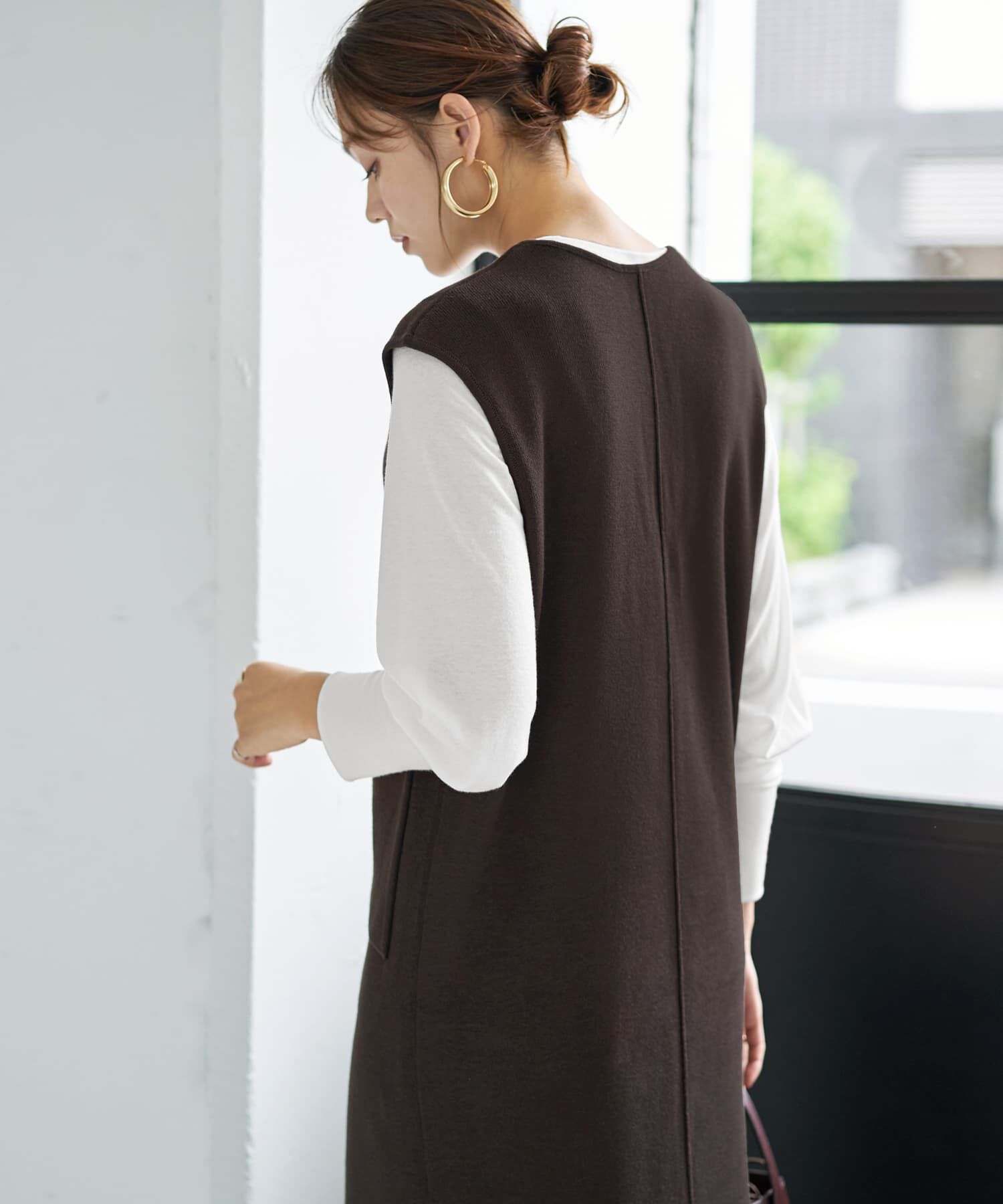 STYLE DELI「３シーズンコットン混紡◆ポケットジャンパースカート」|ジャンパースカート|