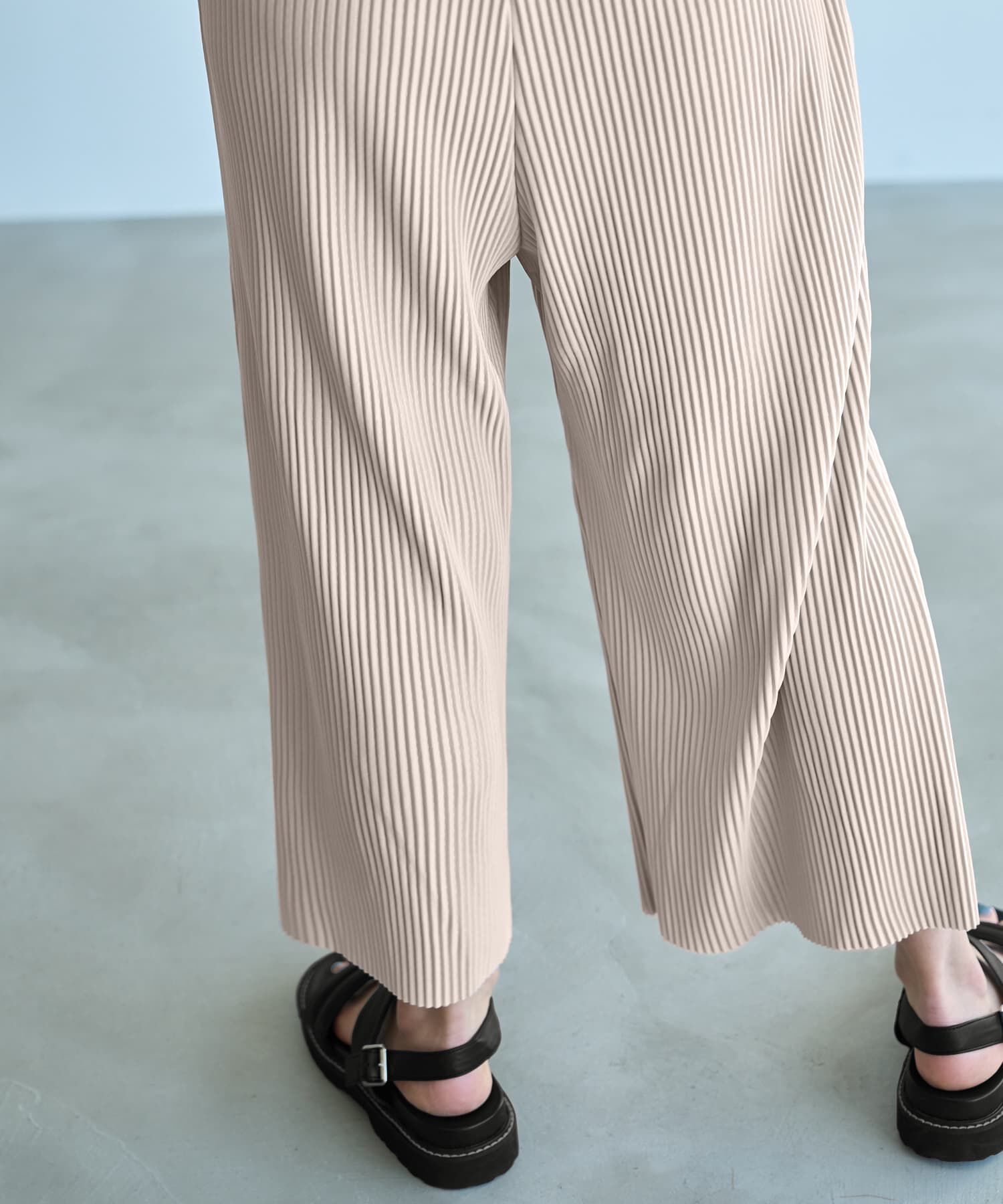 STYLE DELI「プリーツ加工フリルストラップサロペット」|オールインワン|