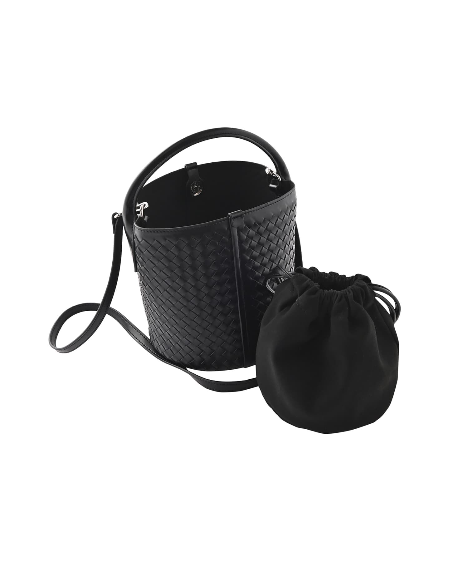 STYLE DELI「【DELI by】編み込みリアルレザーバケットバッグ」|ショルダー・メッセンジャー|