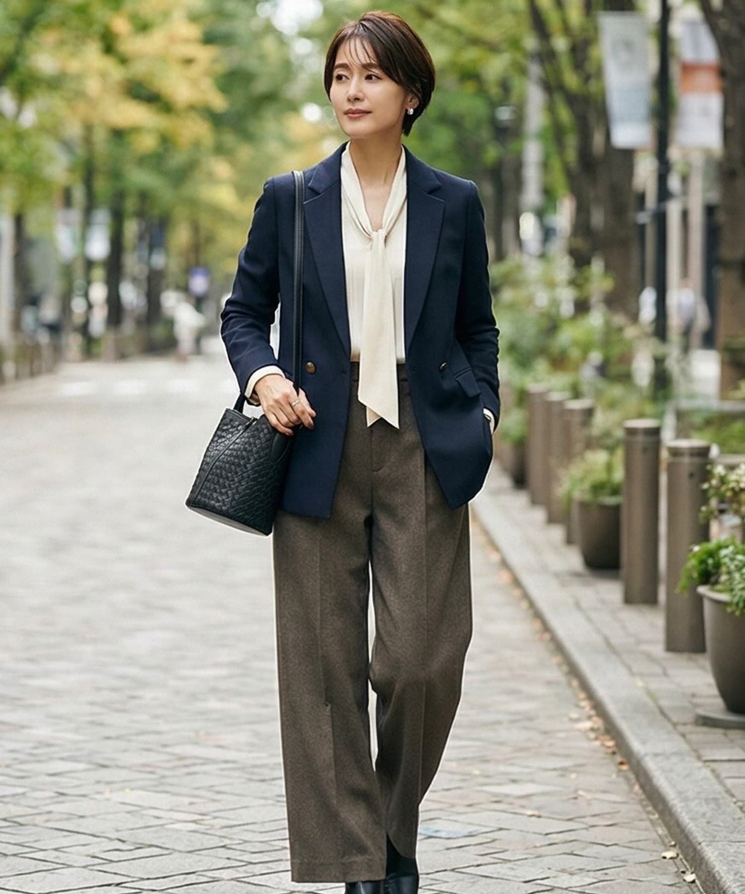 STYLE DELI「【DELI by】編み込みリアルレザーバケットバッグ」|ショルダー・メッセンジャー|