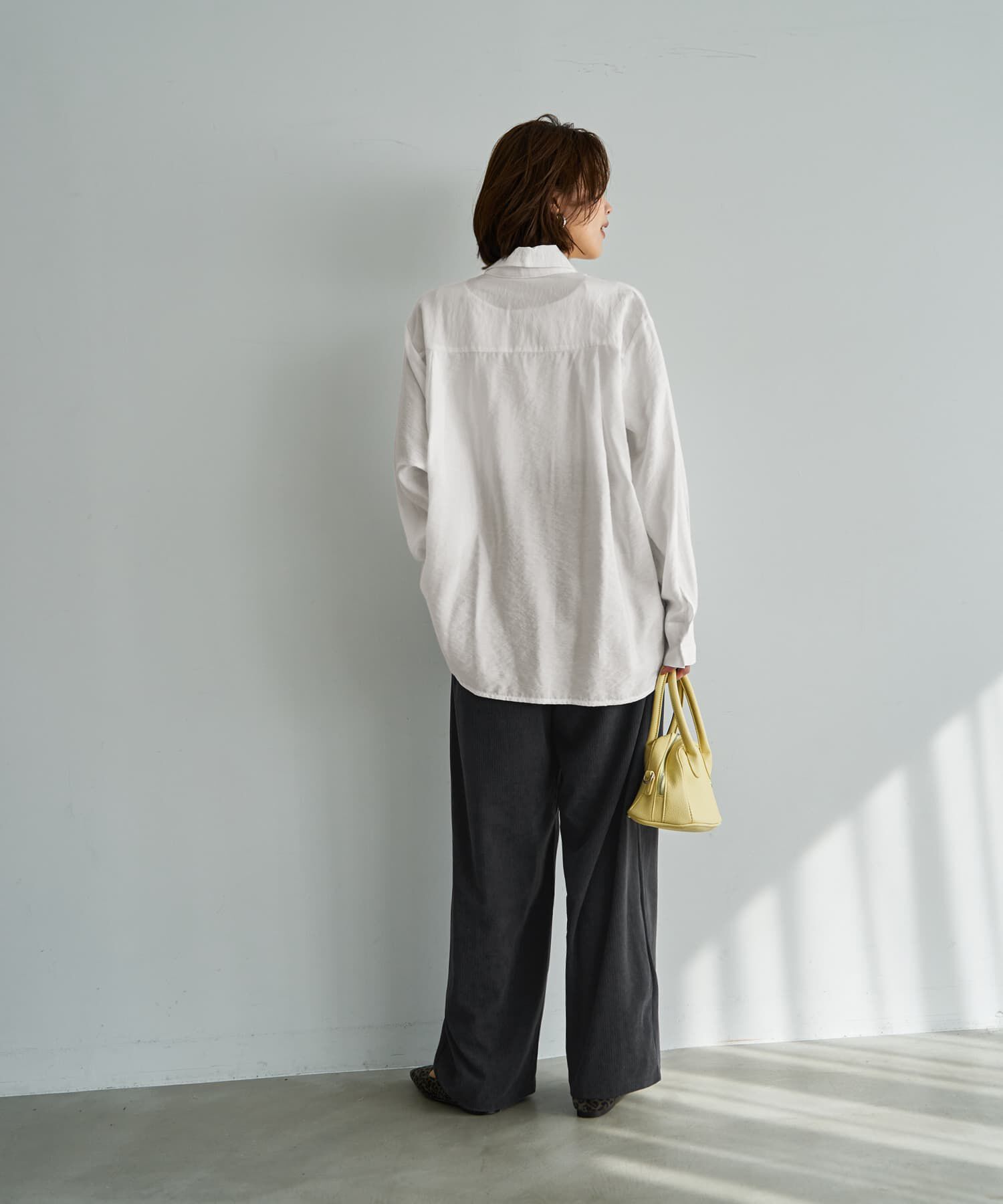 STYLE DELI「重ねやすいシボ生地しなやかシャツ」|シャツ・ブラウス|