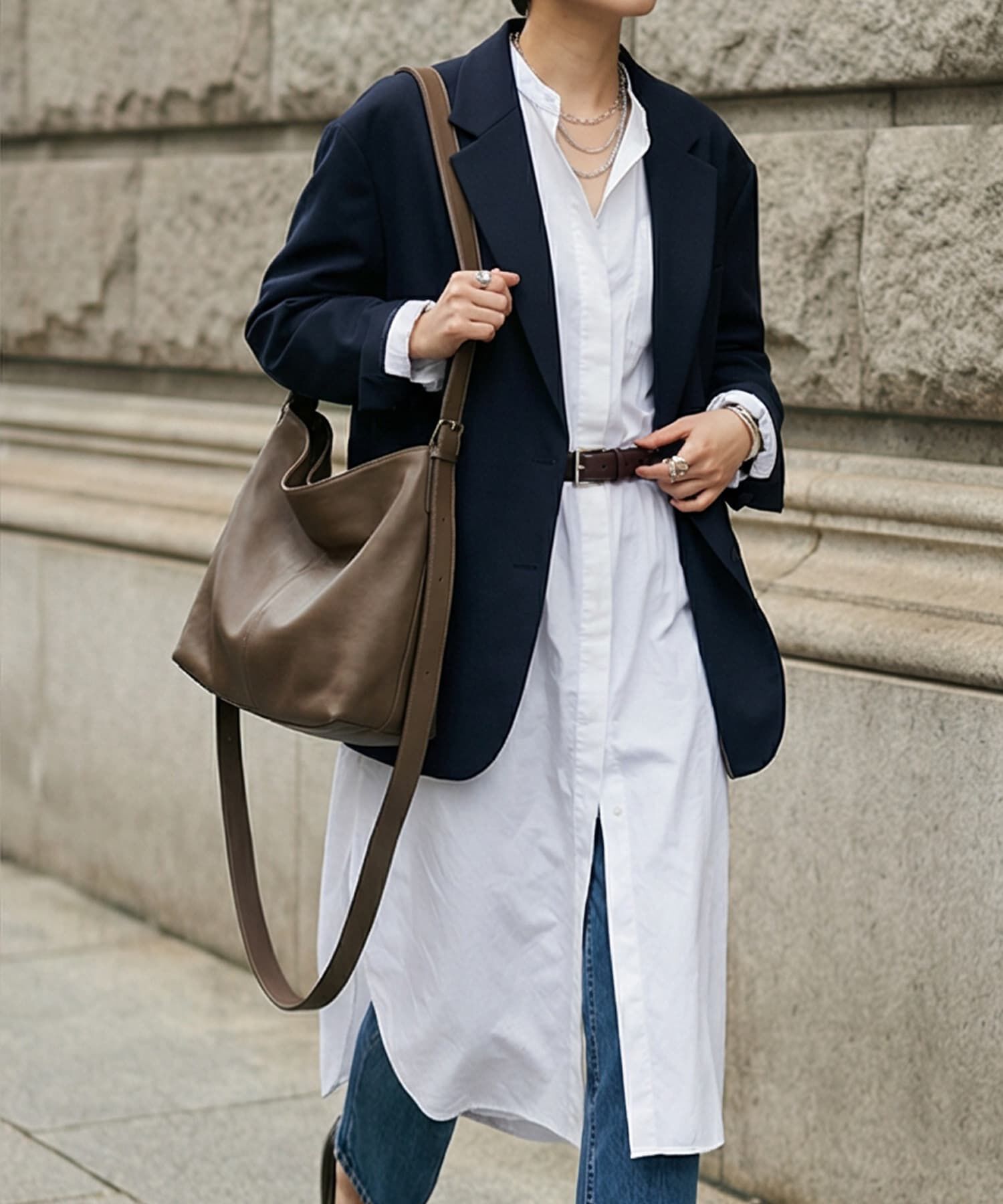 STYLE DELI「【DELI by】スクエアバックルリアルレザーベルト」|ベルト|